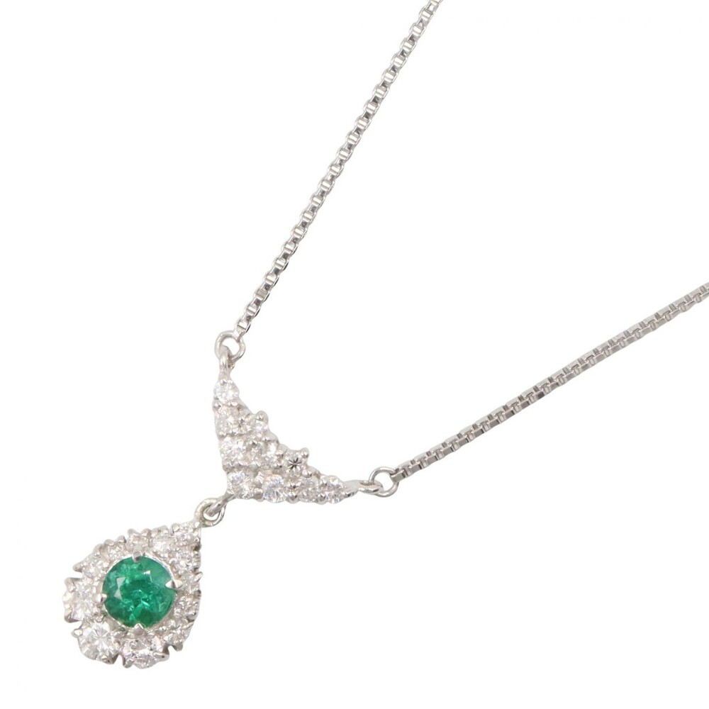 Jewelry Emerald Diamond Necklace #280456J14B